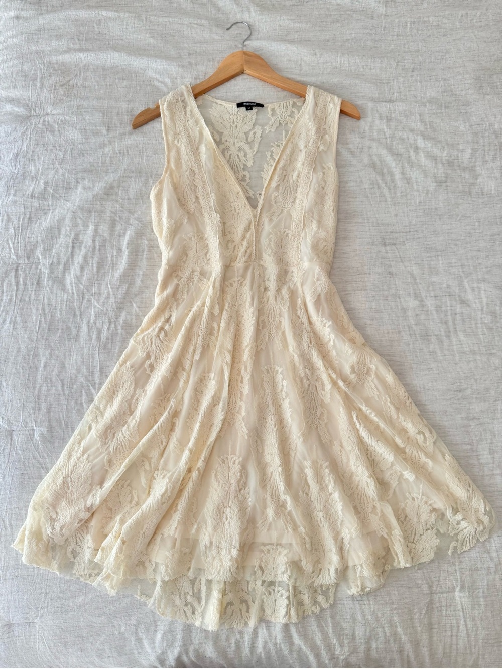 Boutique WishList Floral Lace Mini Dress Size Medium Like New